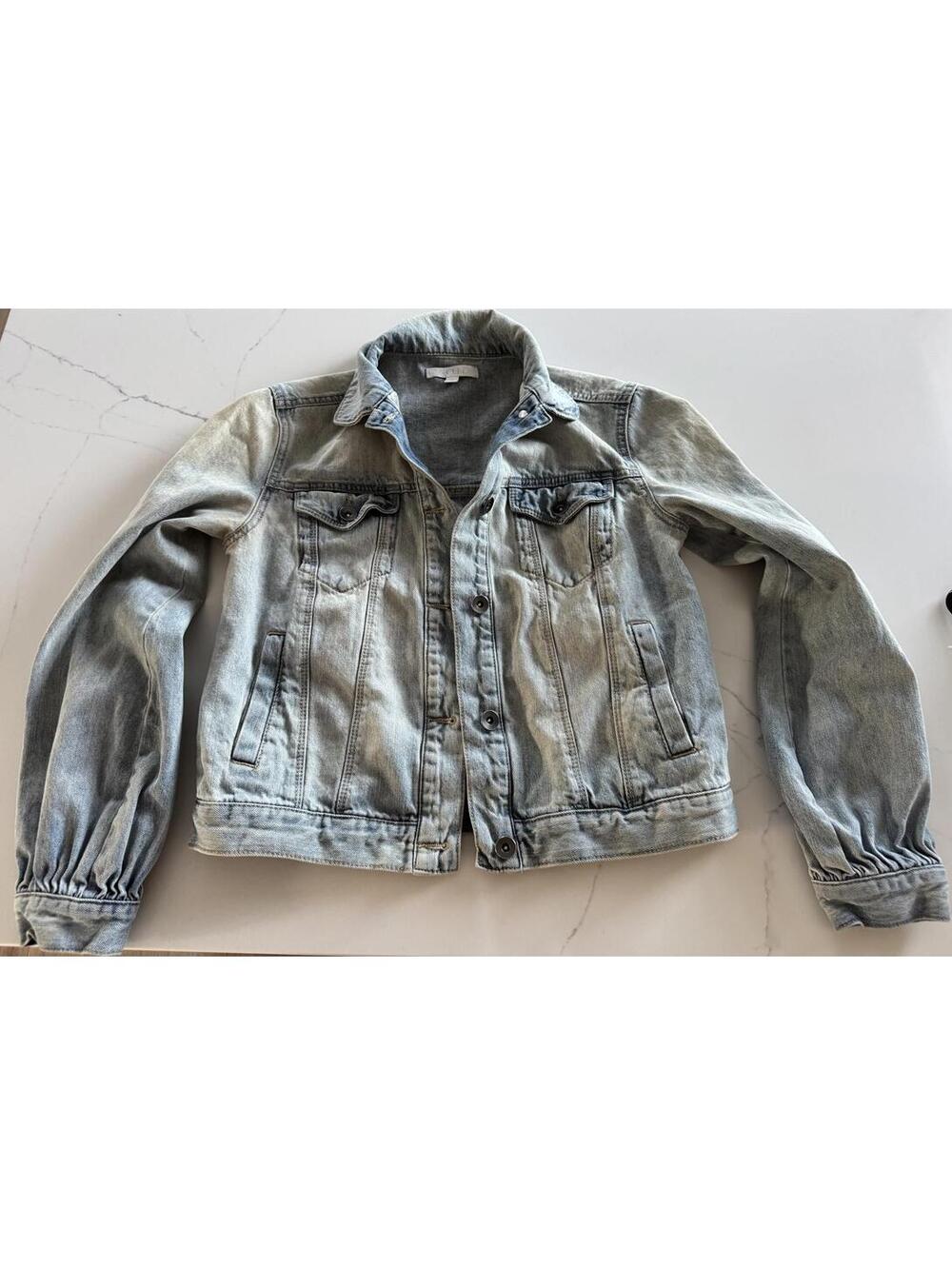 Abound Light Wash Oversized Denim Jacket Size XXS